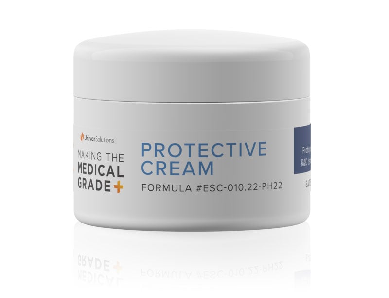 A pot of protective cream
