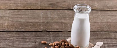 A bottle of plant based milk