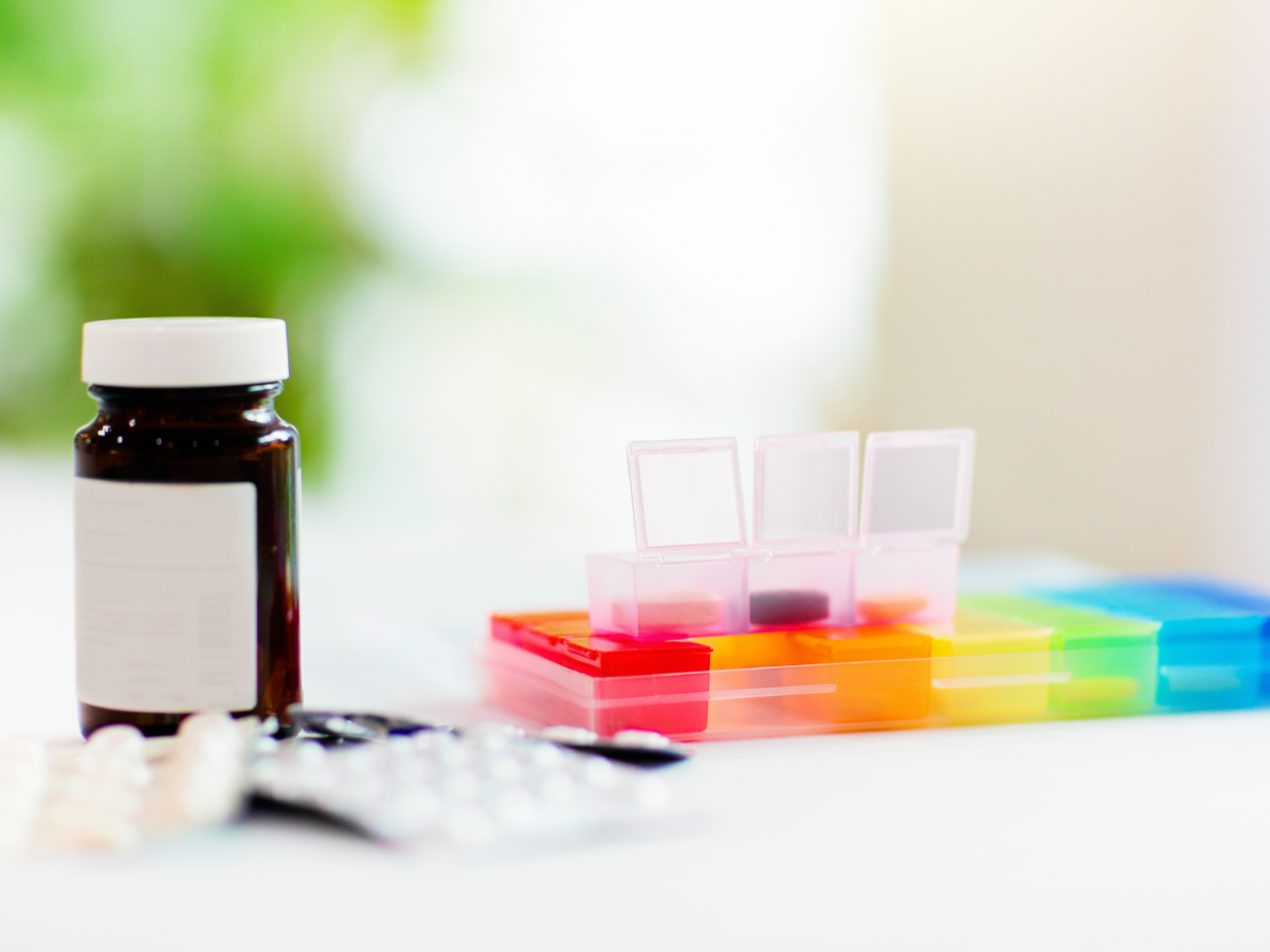 Daily pill pack organizer